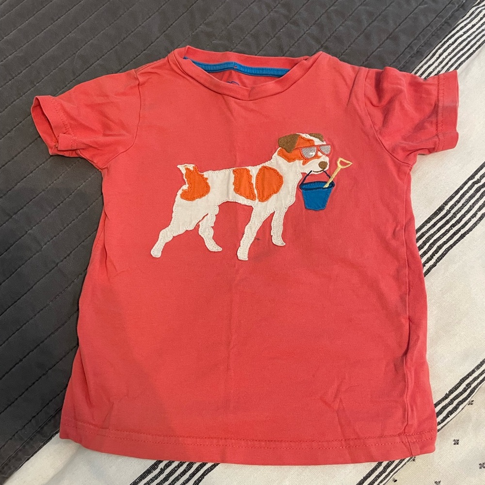 Mini Boden 2-3Y Dog with Pail shirt